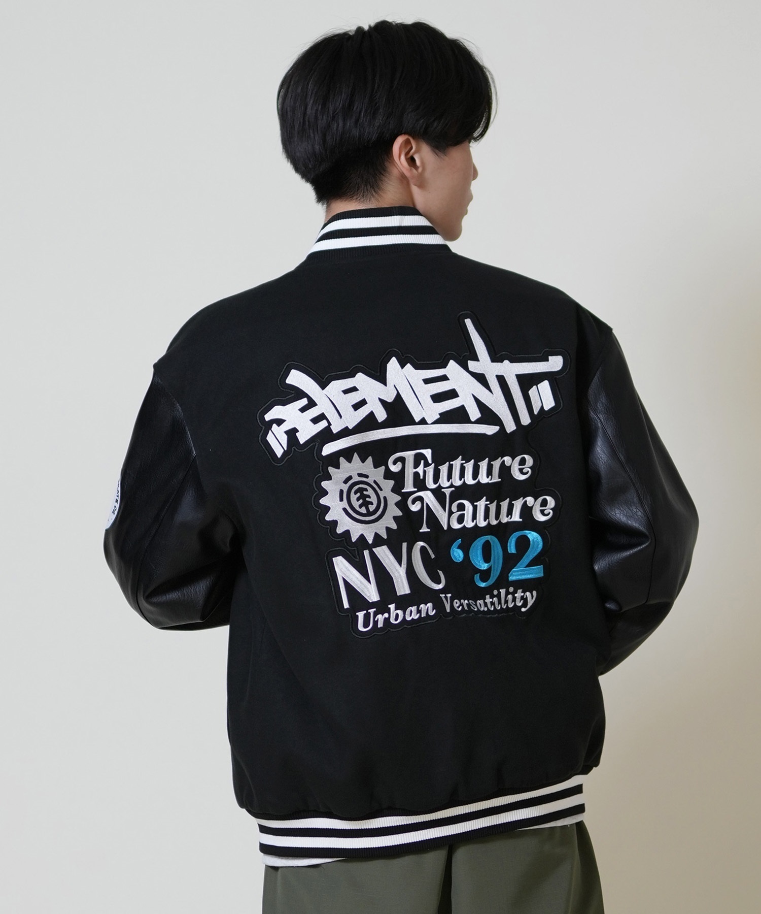ELEMENT エレメント アウター ジャケット メンズ スタジャン 刺繍