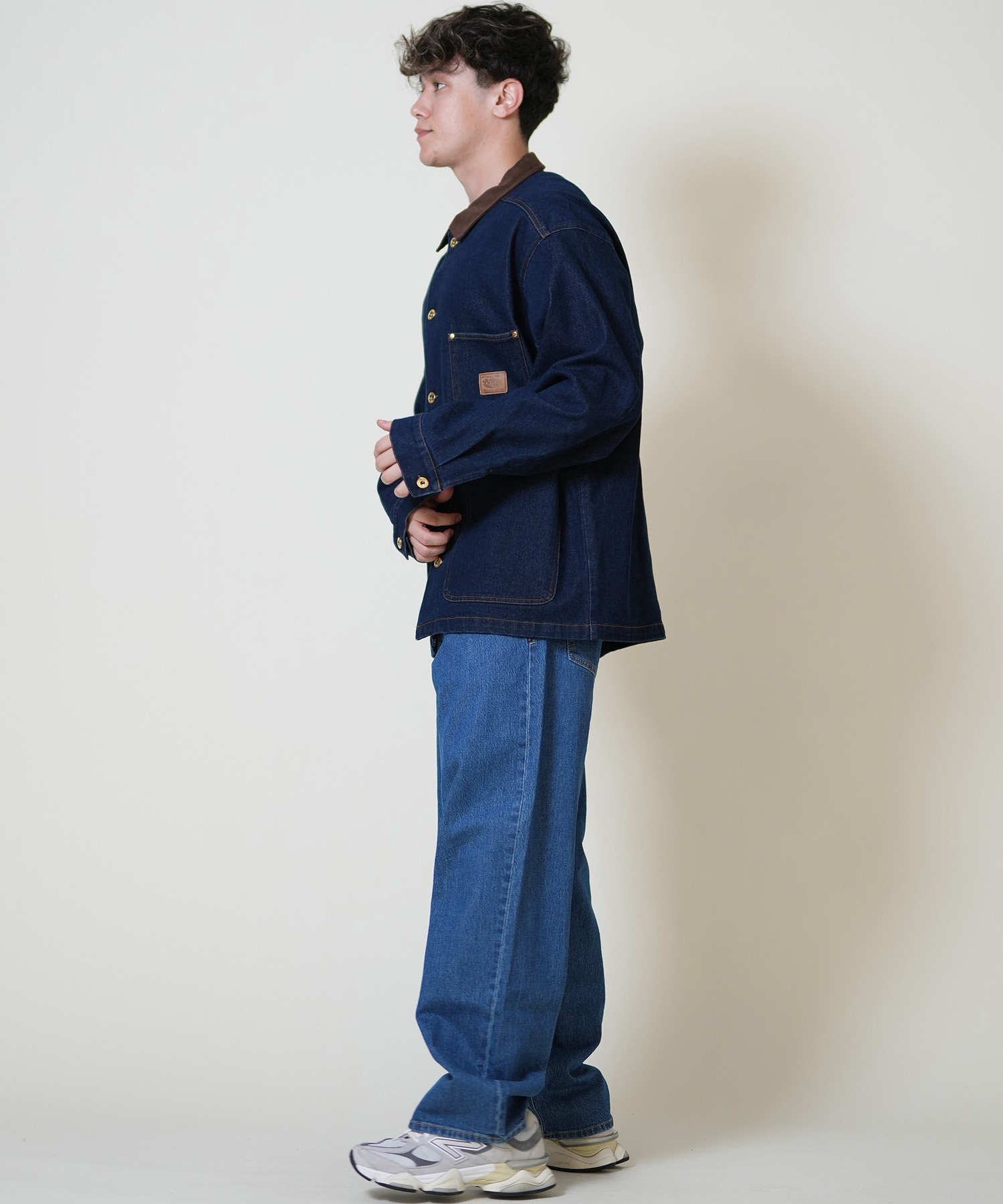 ELEMENT エレメント コーチジャケット メンズ デニム バックプリント