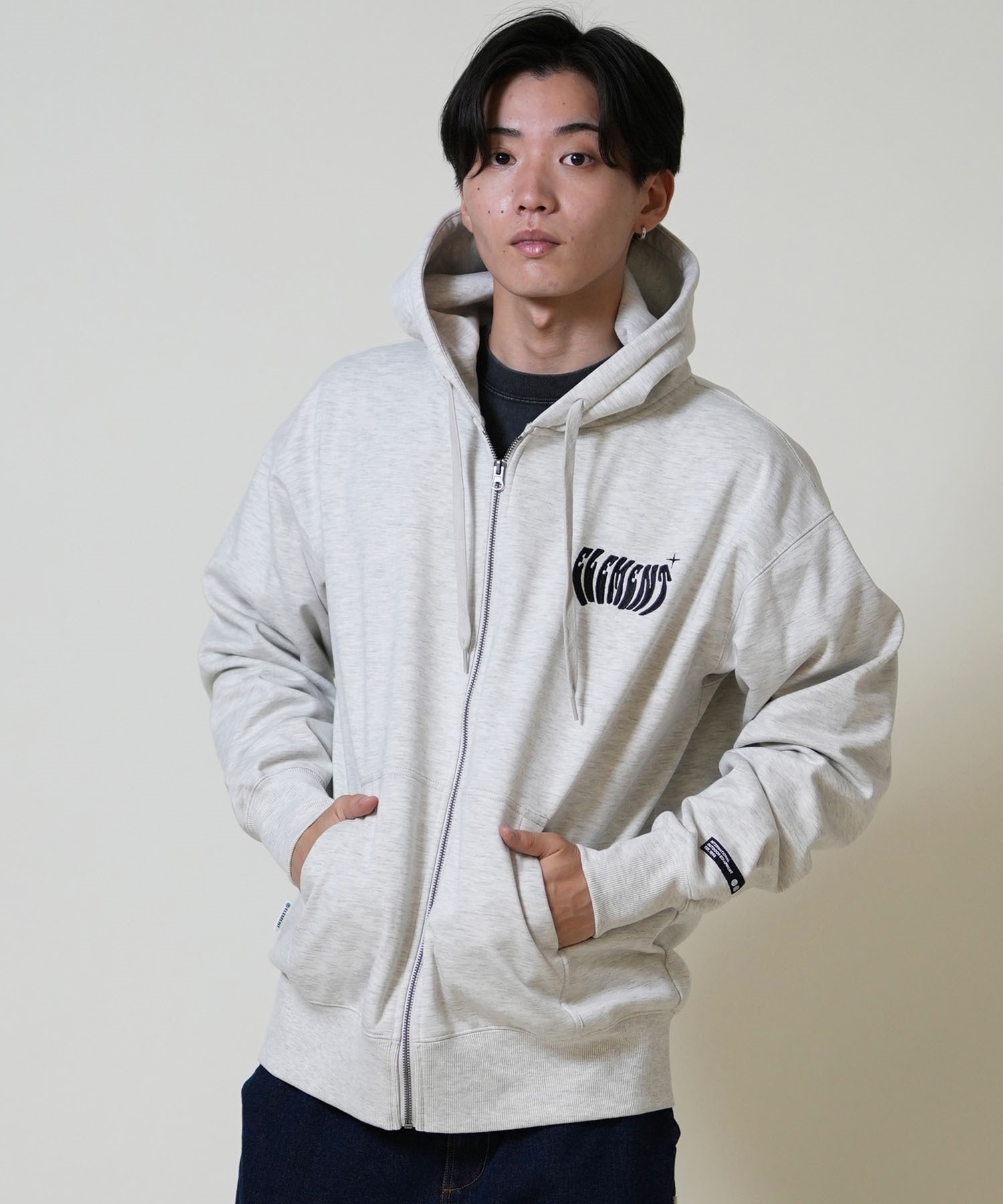 ELEMENT エレメント ジップアップ パーカー メンズ 撥水 防風 バック