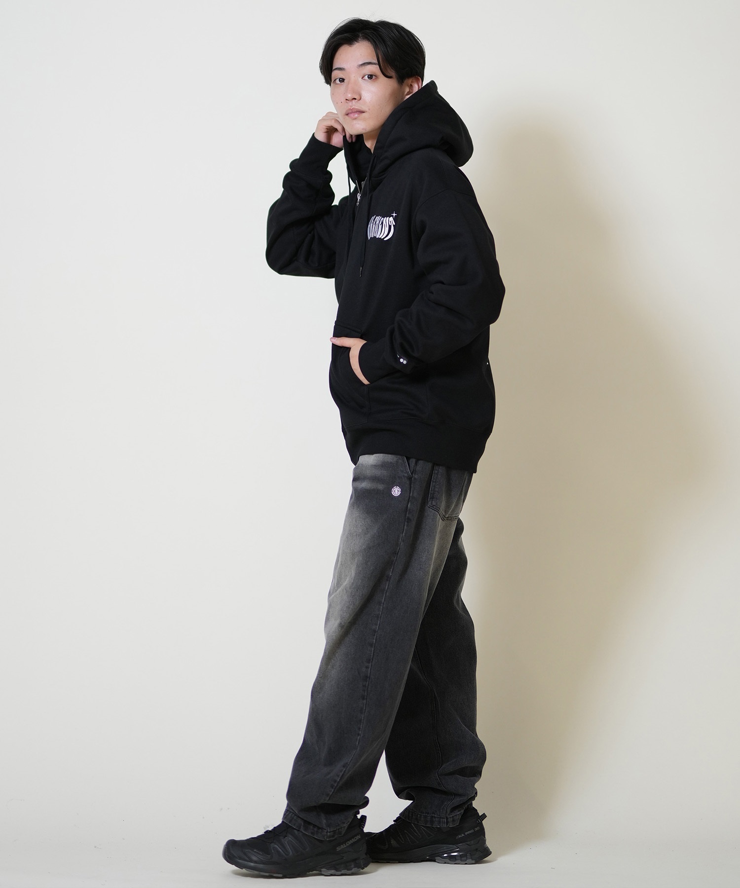 ポピーパーカー素体 ELEMENT エレメント ジップアップ パーカー メンズ 撥水 防風 バック