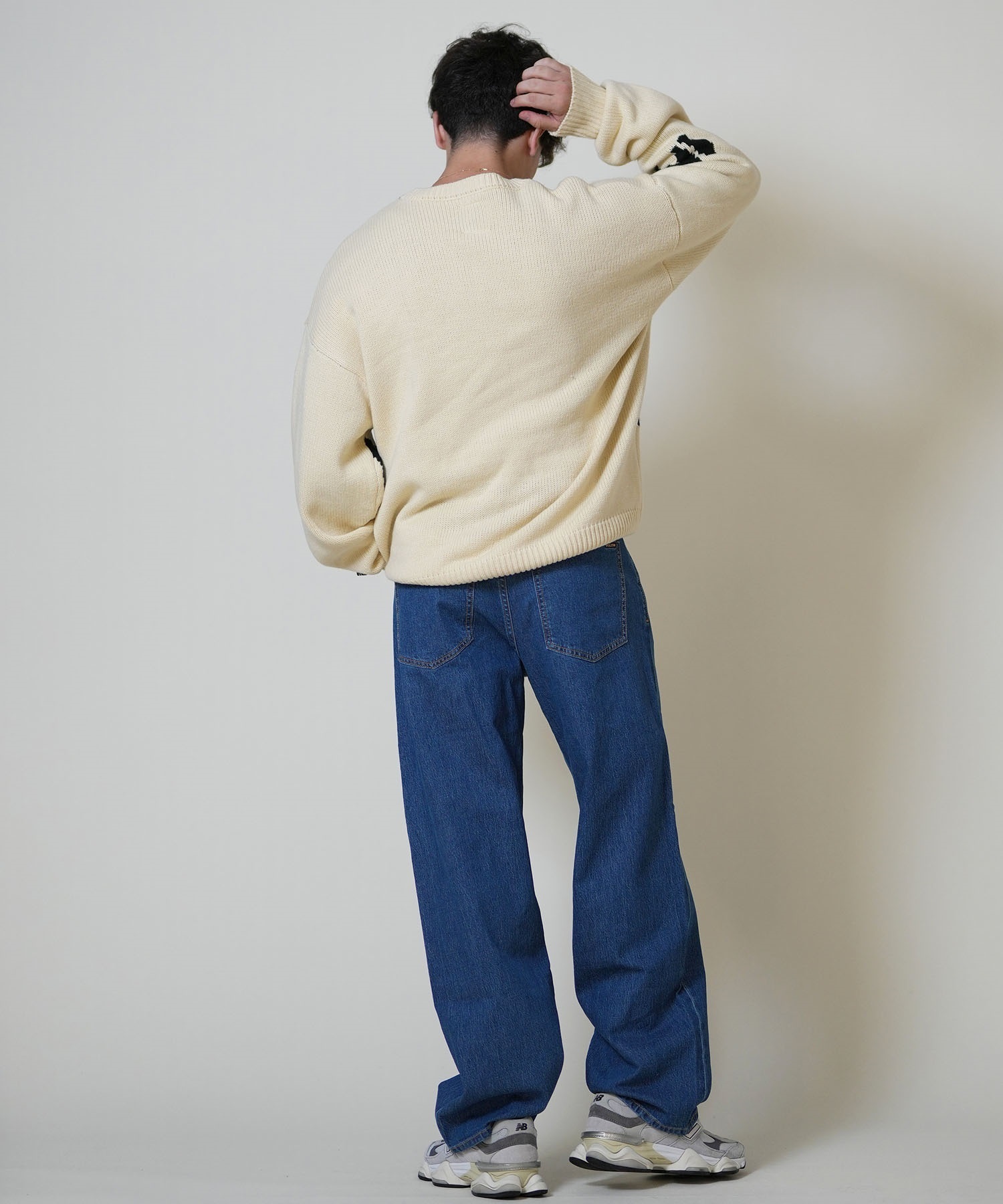 ELEMENT エレメント ニット セーター メンズ ロゴ TAG KNIT BF022-650 