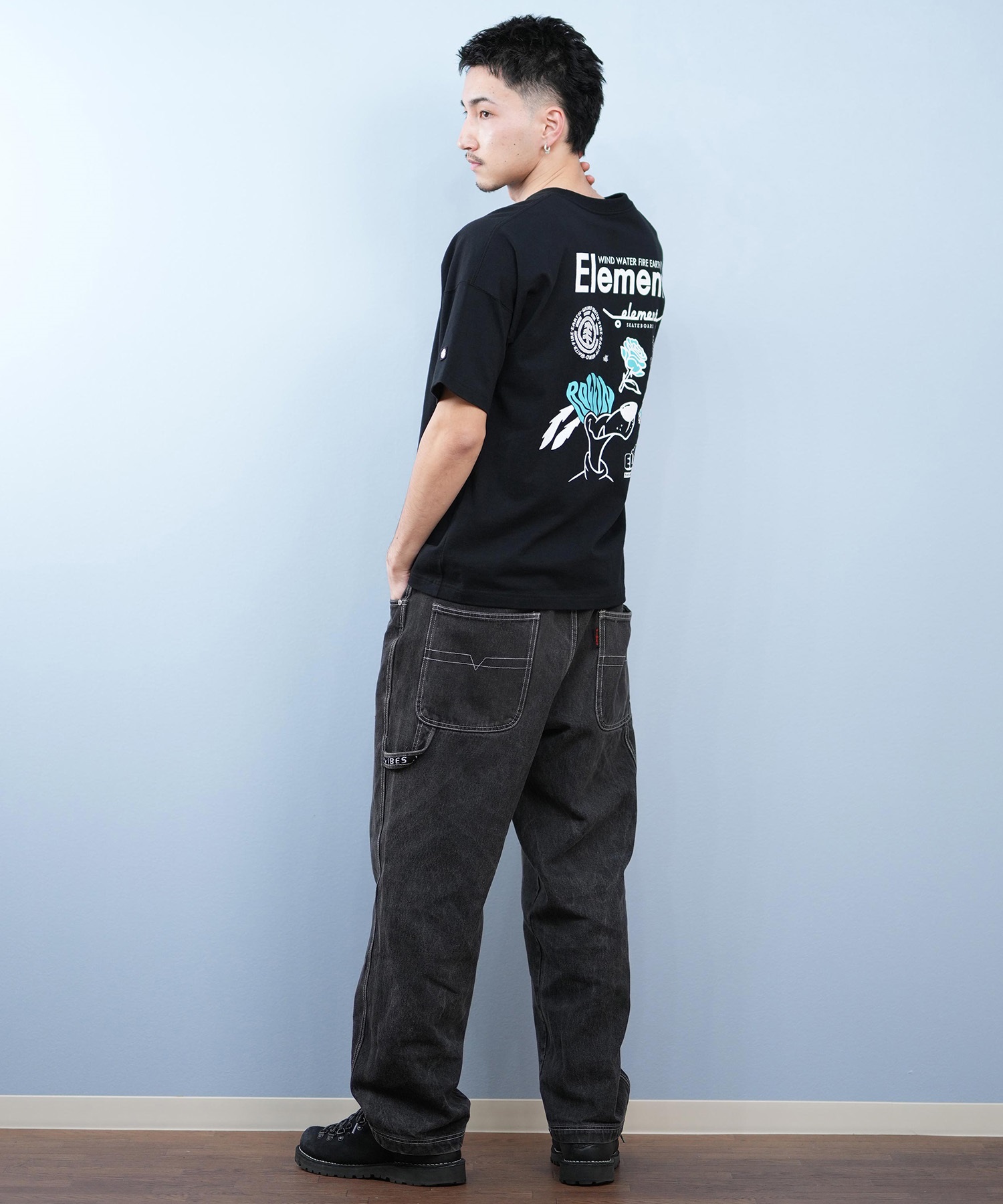 ELEMENT エレメント 半袖 Tシャツ メンズ バックプリント オーバー