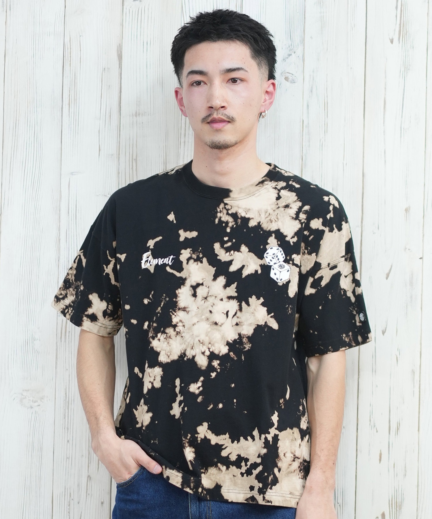 愛と知性のエレメント ELEMENT エレメント 半袖 Tシャツ メンズ バックプリント オーバー