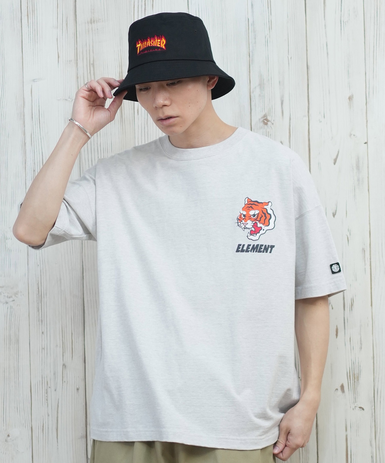 ELEMENT エレメント 半袖 Tシャツ メンズ バックプリント オーバー
