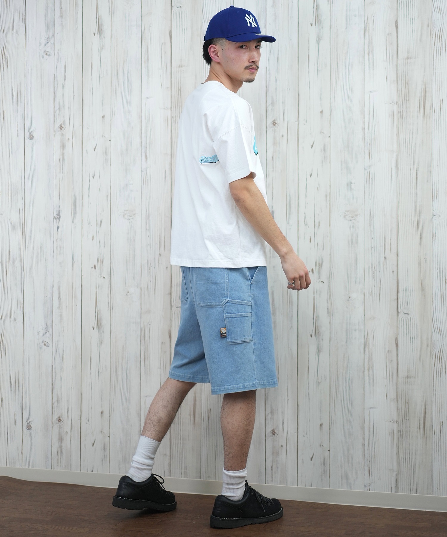 ELEMENT エレメント 半袖 Tシャツ メンズ フロントプリント オーバーサイズ TAGGING SS BF021-222(WHT-M)