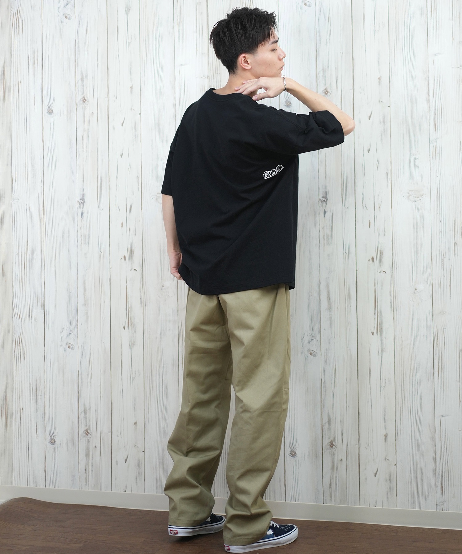 ELEMENT エレメント 半袖 Tシャツ メンズ フロントプリント オーバーサイズ TAGGING SS BF021-222(WHT-M)