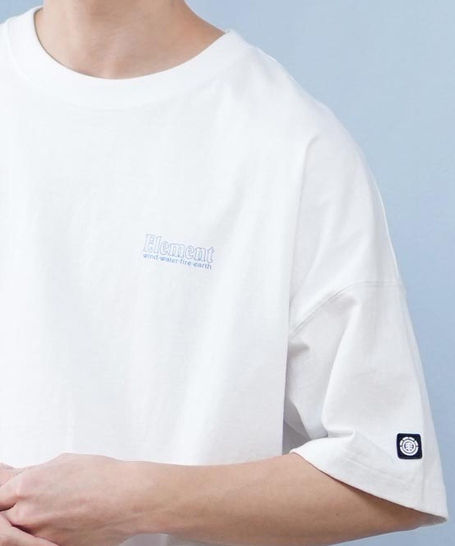 ELEMENT エレメント 半袖 Tシャツ メンズ バックプリント ドロップショルダー SEALERS SS BF021-229(WHT-M)