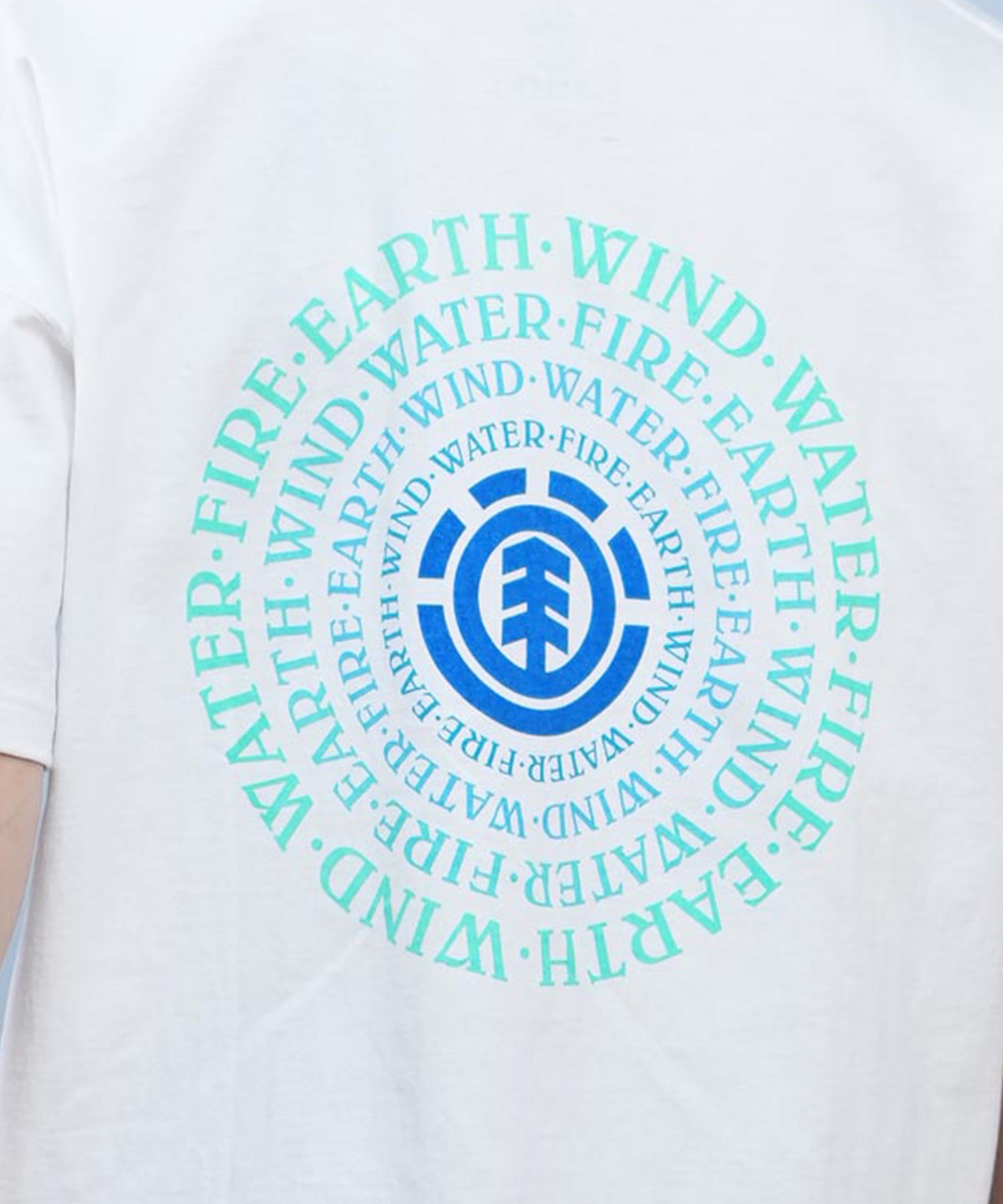 ELEMENT エレメント 半袖 Tシャツ メンズ バックプリント ドロップショルダー SEALERS SS BF021-229(WHT-M)
