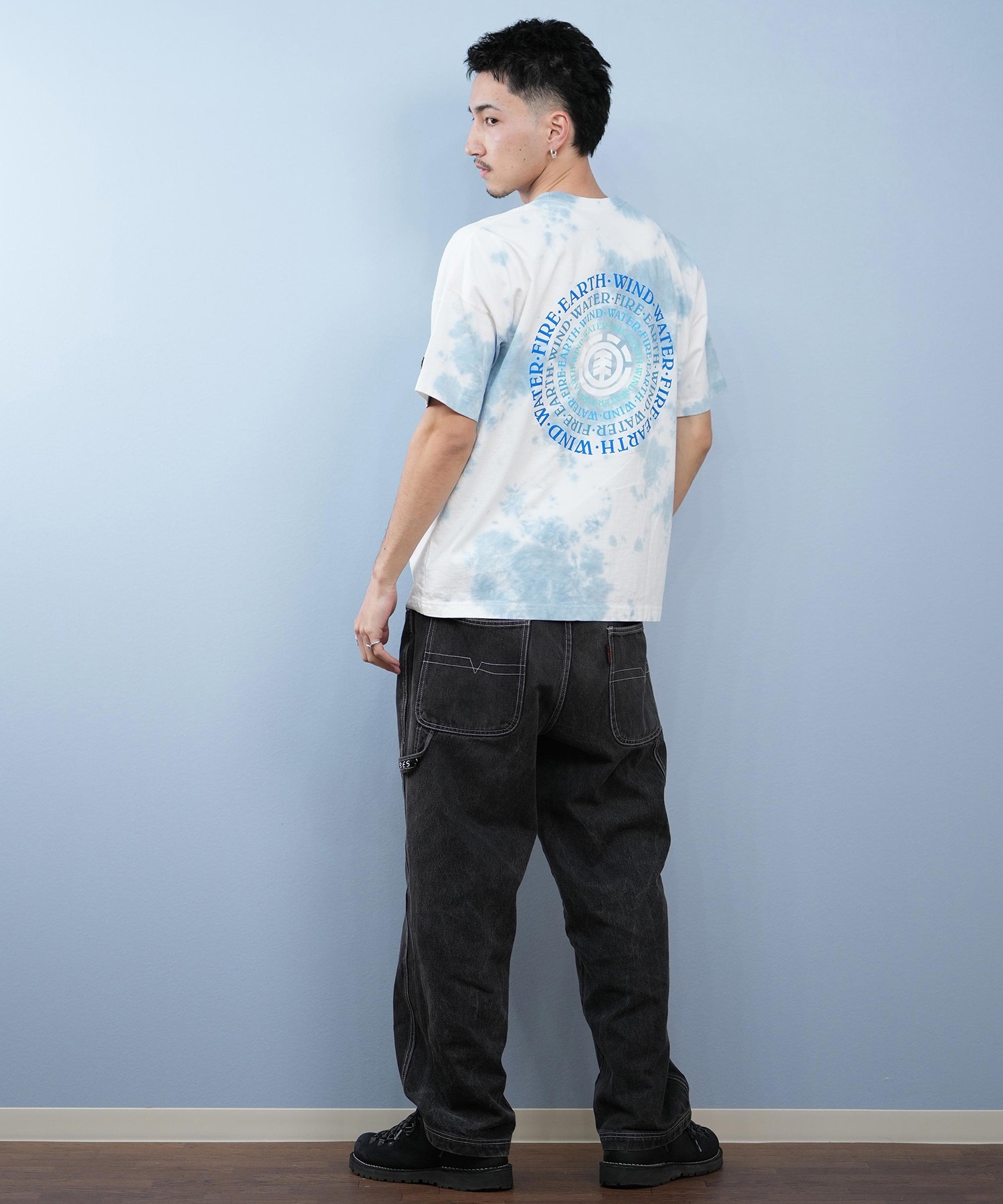 ELEMENT エレメント 半袖 Tシャツ メンズ バックプリント ドロップショルダー SEALERS SS BF021-229(WHT-M)