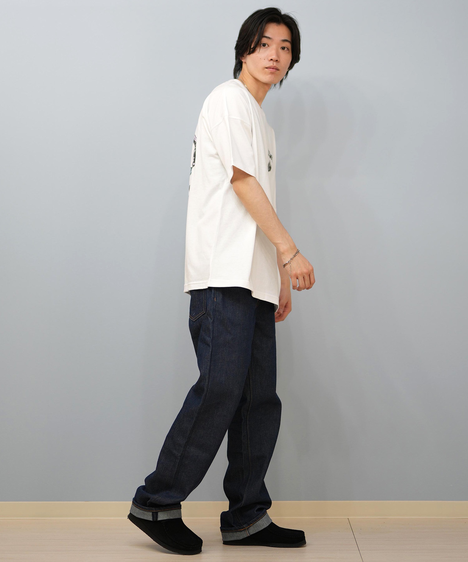 ELEMENT エレメント × JOHANN ヨハン コラボ 半袖 Tシャツ メンズ バックプリント オーバーサイズ BF02A-218(WHT-M)