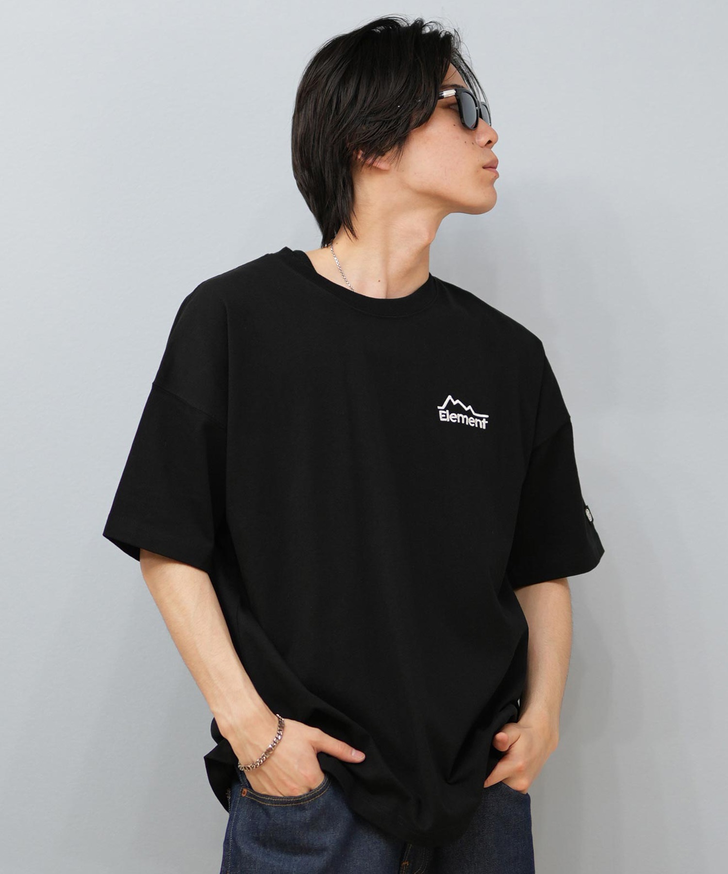 雨音さま 専用 エンブロボイルバンドシャツ ELEMENT エレメント 半袖 Tシャツ メンズ バックプリント