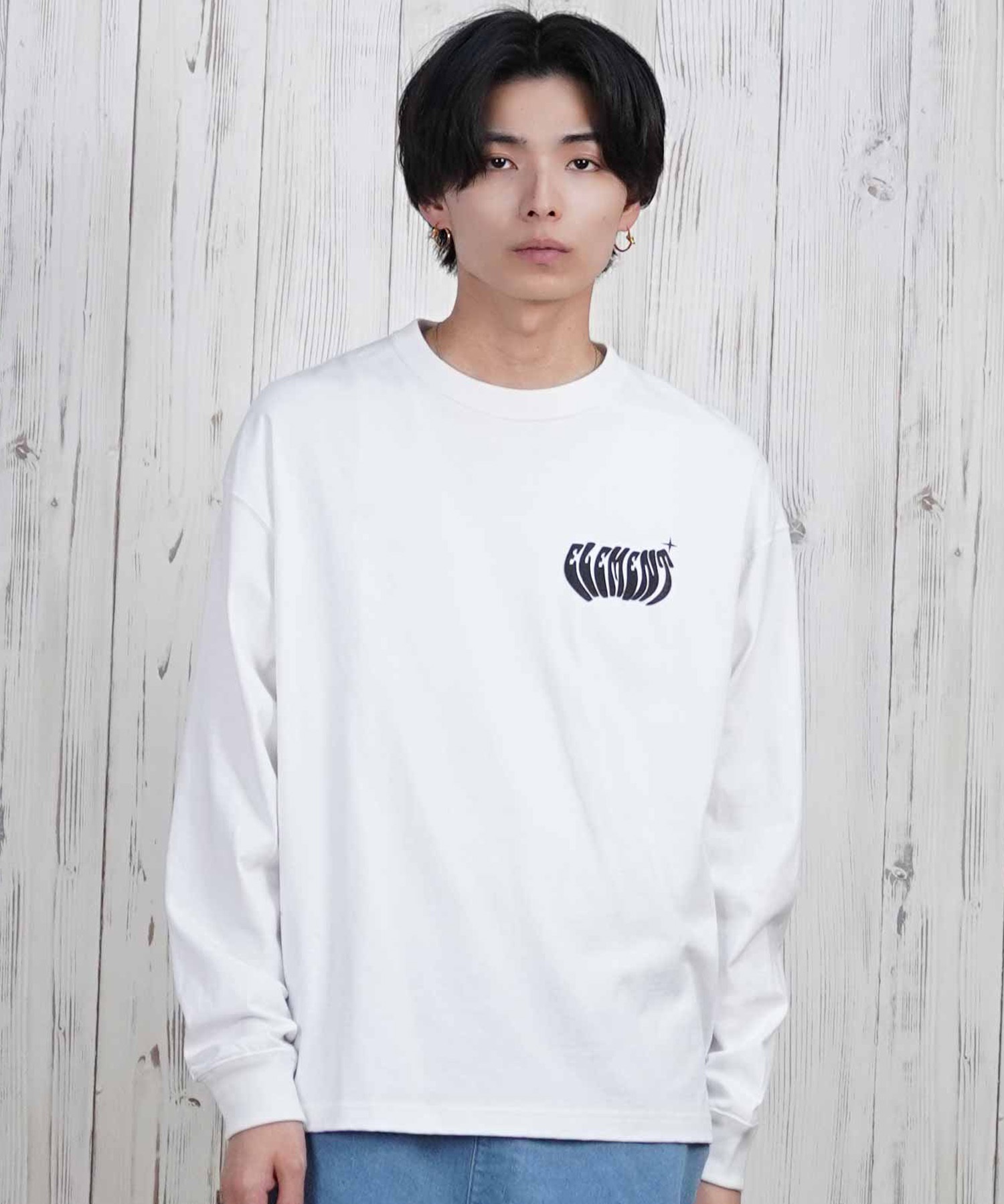 ELEMENT エレメント 長袖 Tシャツ メンズ ロンT バックプリント BF021