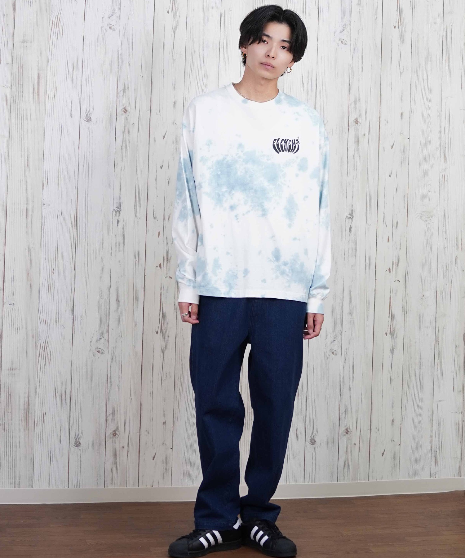 ELEMENT エレメント 長袖 Tシャツ メンズ ロンT バックプリント BF021 