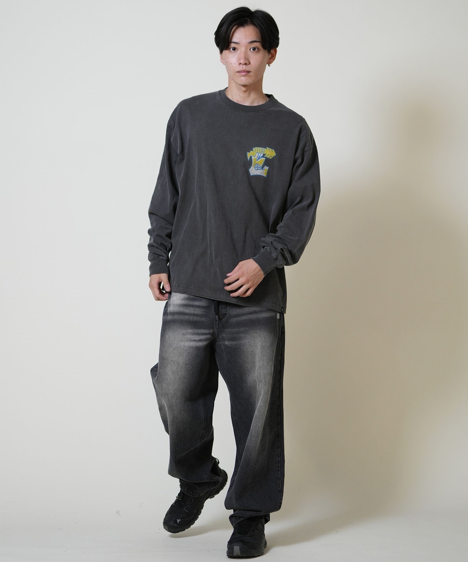 ELEMENT エレメント 長袖 Tシャツ ロンT メンズ 古着風 ヴィンテージ