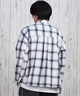 ELEMENT エレメント 長袖 シャツ メンズ チェックシャツ ビッグシルエット BF021-101(WHT-M)