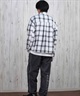 ELEMENT エレメント 長袖 シャツ メンズ チェックシャツ ビッグシルエット BF021-101(WHT-M)