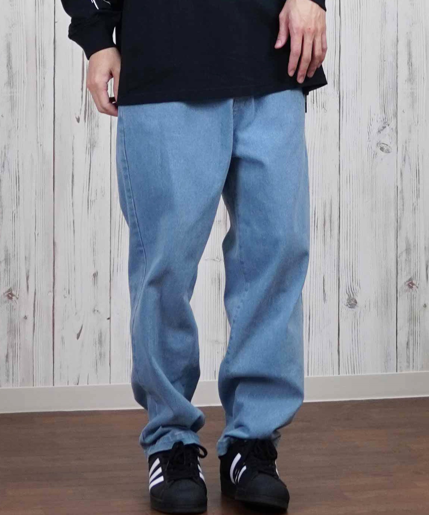 ELEMENT エレメント ロングパンツ メンズ ロンパン ワイドシルエット ワンポイント BF021-700(BDM-M)