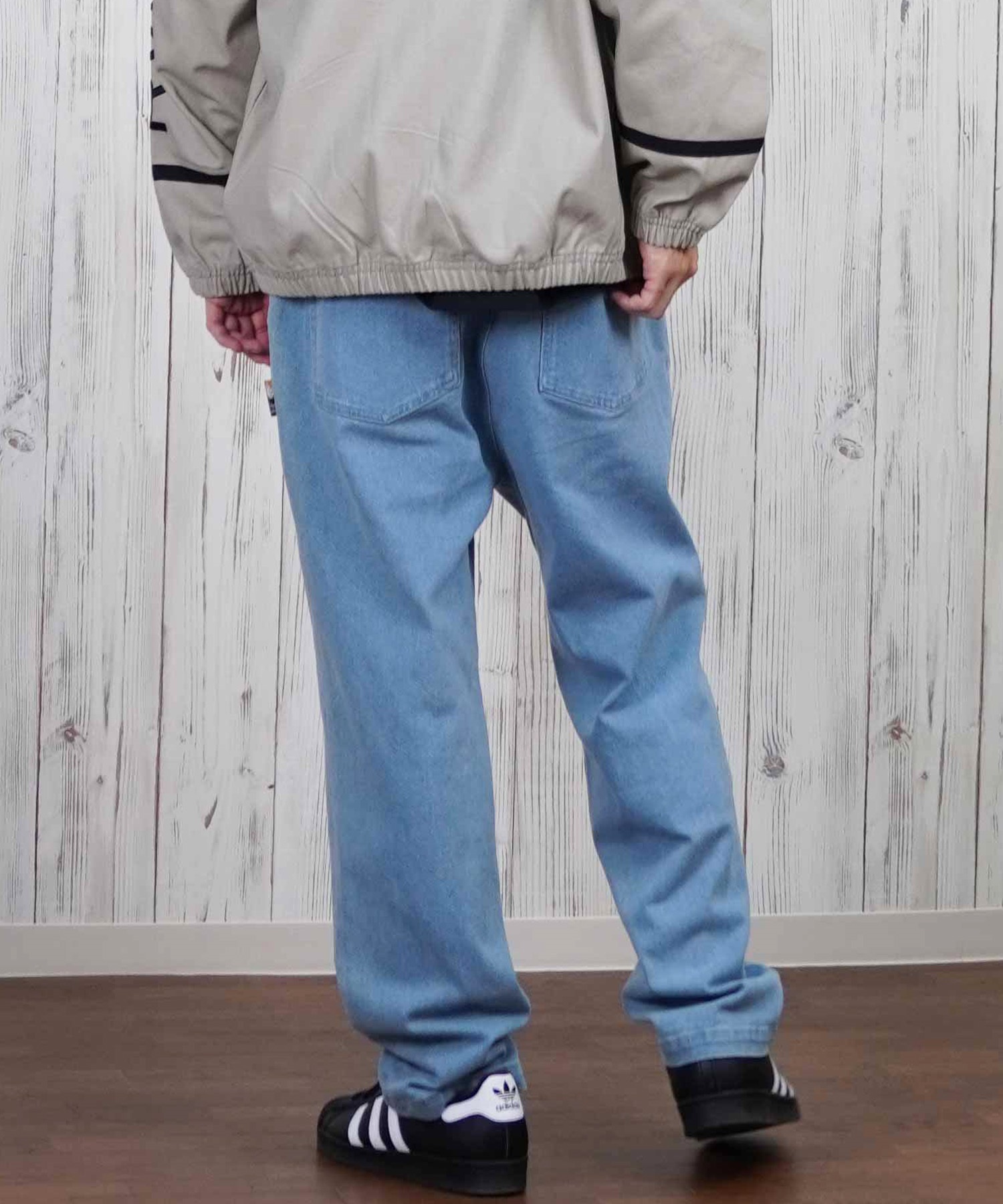 ELEMENT エレメント ロングパンツ メンズ ロンパン ワイドシルエット ワンポイント BF021-700(BDM-M)