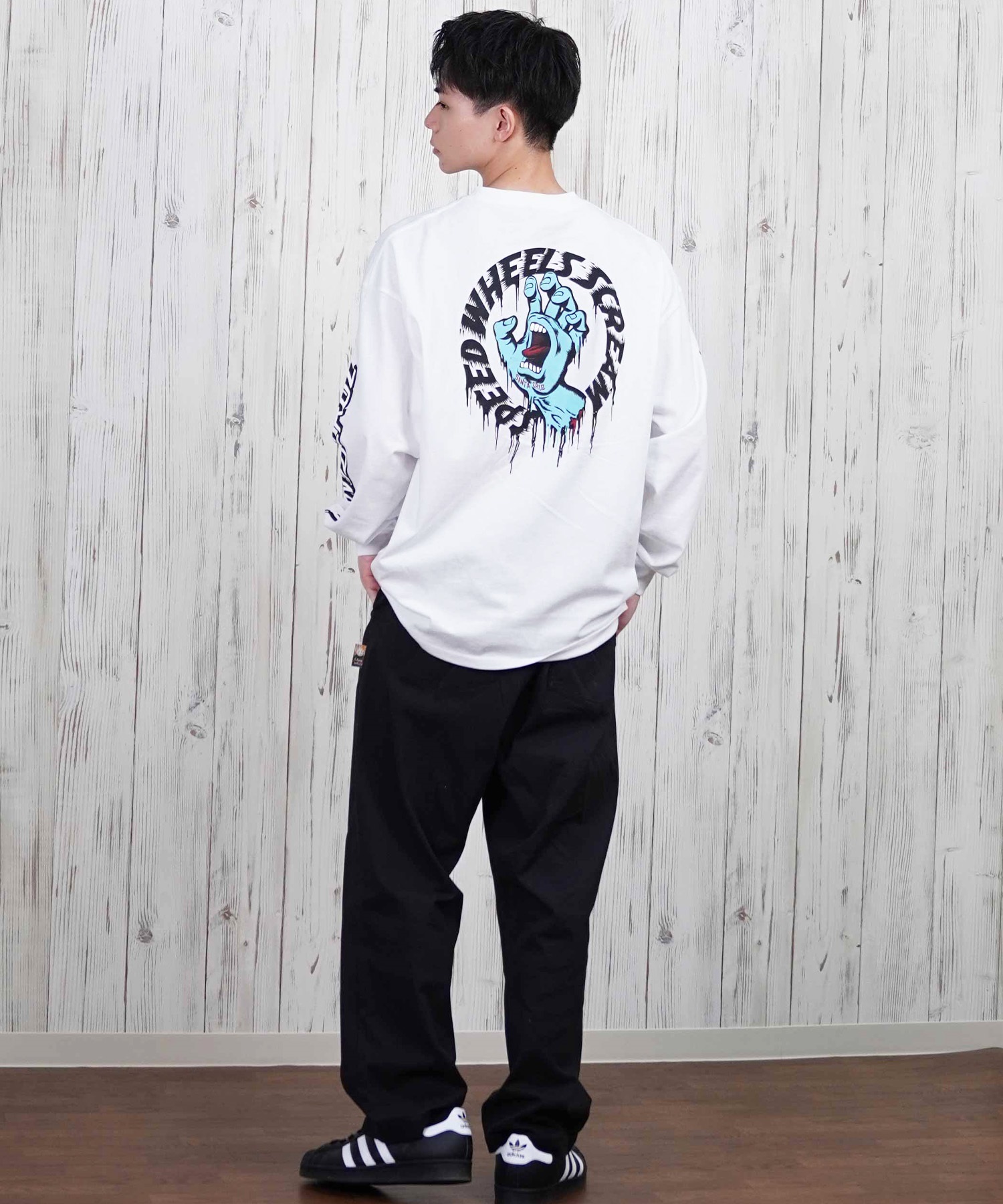 ELEMENT エレメント ロングパンツ メンズ ロンパン ワイドシルエット ワンポイント BF021-700(BDM-M)