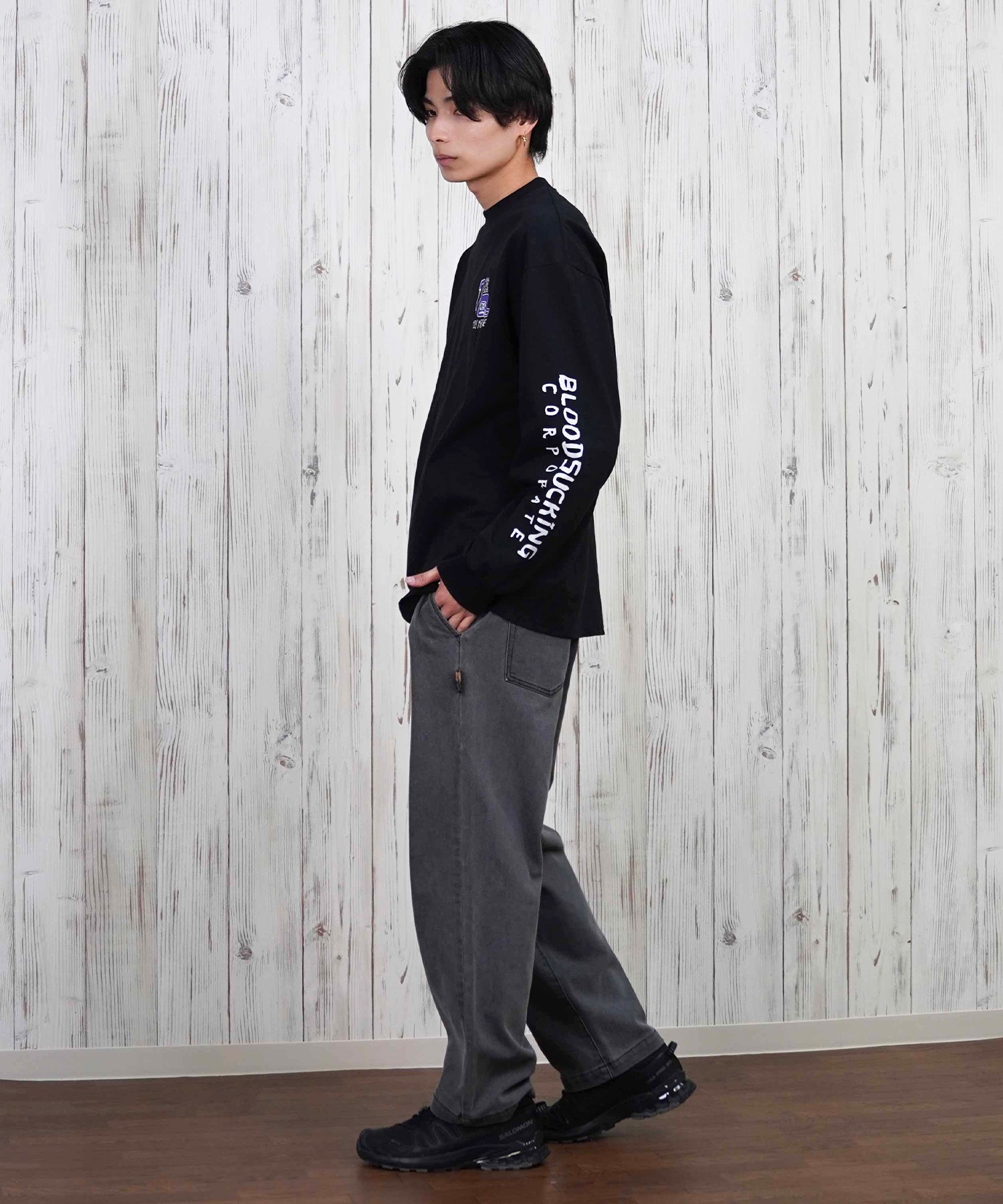 Amazon | [ジェーンスタイル] ロングパンツ メンズクロスロング