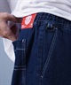 ELEMENT エレメント ロングパンツ デニム メンズ ロンパン ワイドシルエット ワンポイント BF021-701(BDM-M)
