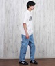 ELEMENT エレメント ロングパンツ デニム メンズ ロンパン ワイドシルエット ワンポイント BF021-701(BDM-M)