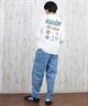ELEMENT エレメント ロングパンツ デニム メンズ ロンパン ダブルニー ワイドシルエット ワンポイント BF021-702(BDM-M)