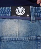 ELEMENT エレメント ロングパンツ デニム メンズ ロンパン ワイドシルエット ワンポイント セットアップ対応 BF021-704(BFAD-M)