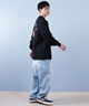 ELEMENT エレメント ロングパンツ デニム メンズ ロンパン ワイドシルエット ワンポイント セットアップ対応 BF021-704(BFAD-M)