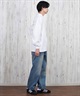 ELEMENT エレメント ロングパンツ デニム メンズ ロンパン ワイドシルエット ワンポイント セットアップ対応 BF021-704(BFAD-M)