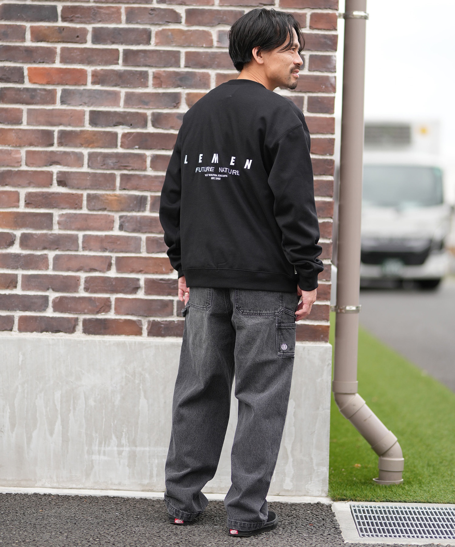 ELEMENT エレメント デニム ロングパンツ ジーパン ワイドシルエット