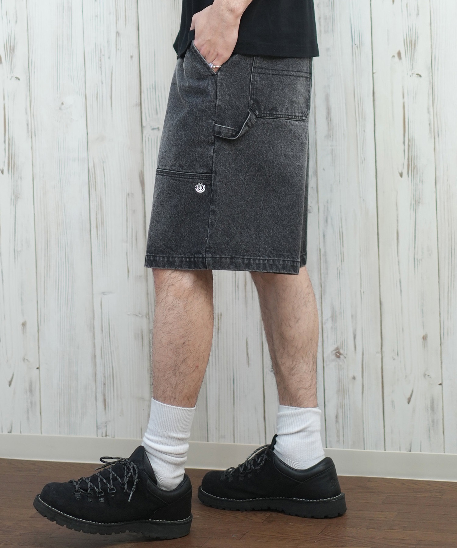 ELEMENT エレメント ショートパンツ メンズ デニムショーツ ダブルニーパンツ SHOD SHORTS HAMMER W W9 BF021-604(BFAD-M)