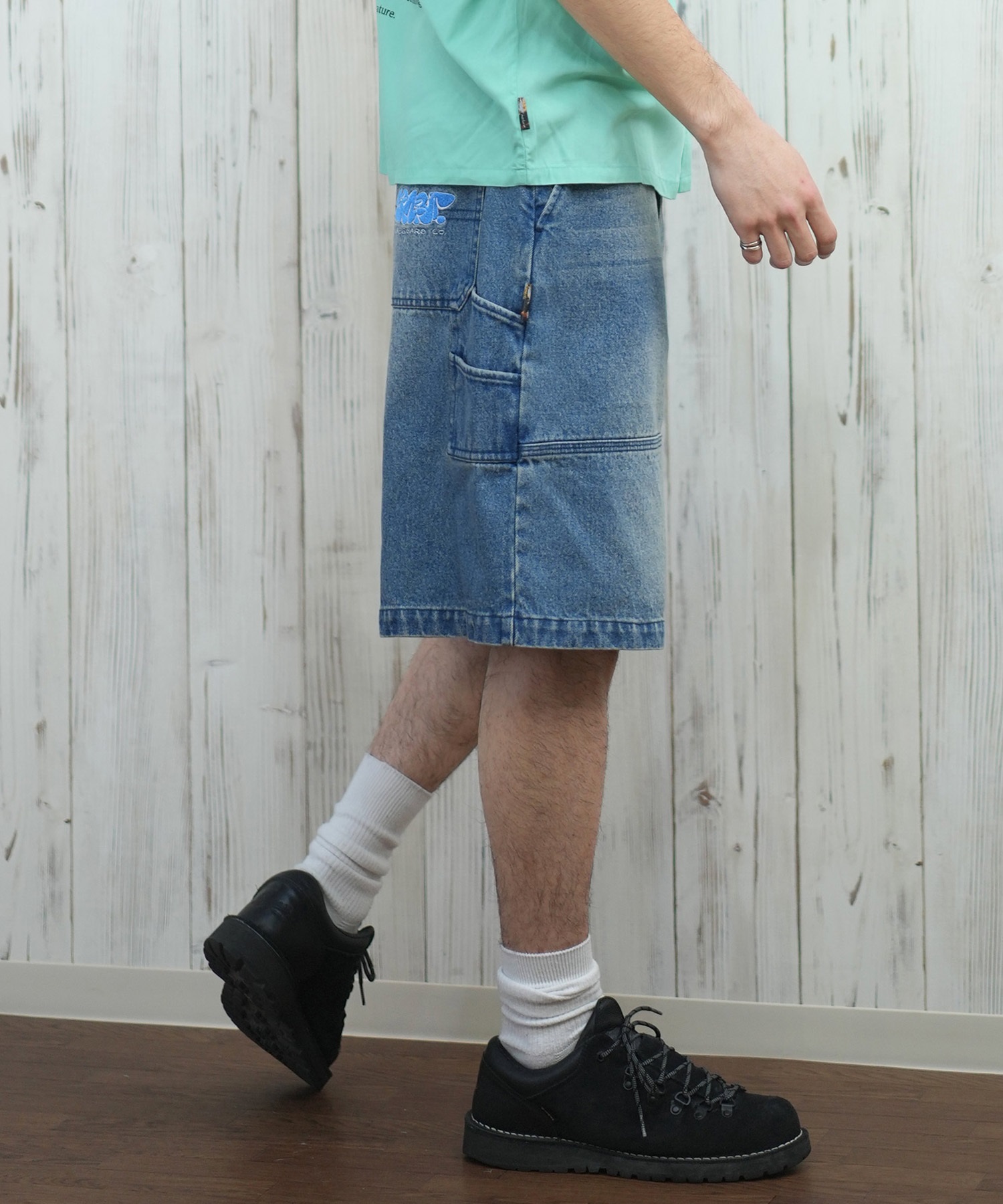 ELEMENT エレメント ショートパンツ メンズ デニムショーツ ダブルニーパンツ SHOD SHORTS HAMMER W W9 BF021-604(BFAD-M)