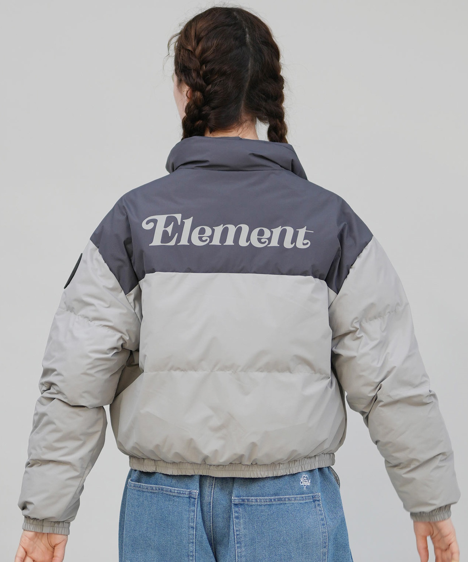 ELEMENT エレメント Lサイズ スノボーウェア　アウター　ダウン ELEMENT エレメント ダウン ジャケット レディース 中綿 バック