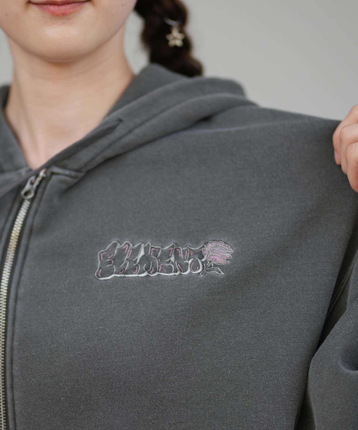 ELEMENT エレメント ジップアップ パーカー レディース バックプリント ESSENTIAL FULL ZIP W BF024-030(PNK-M)