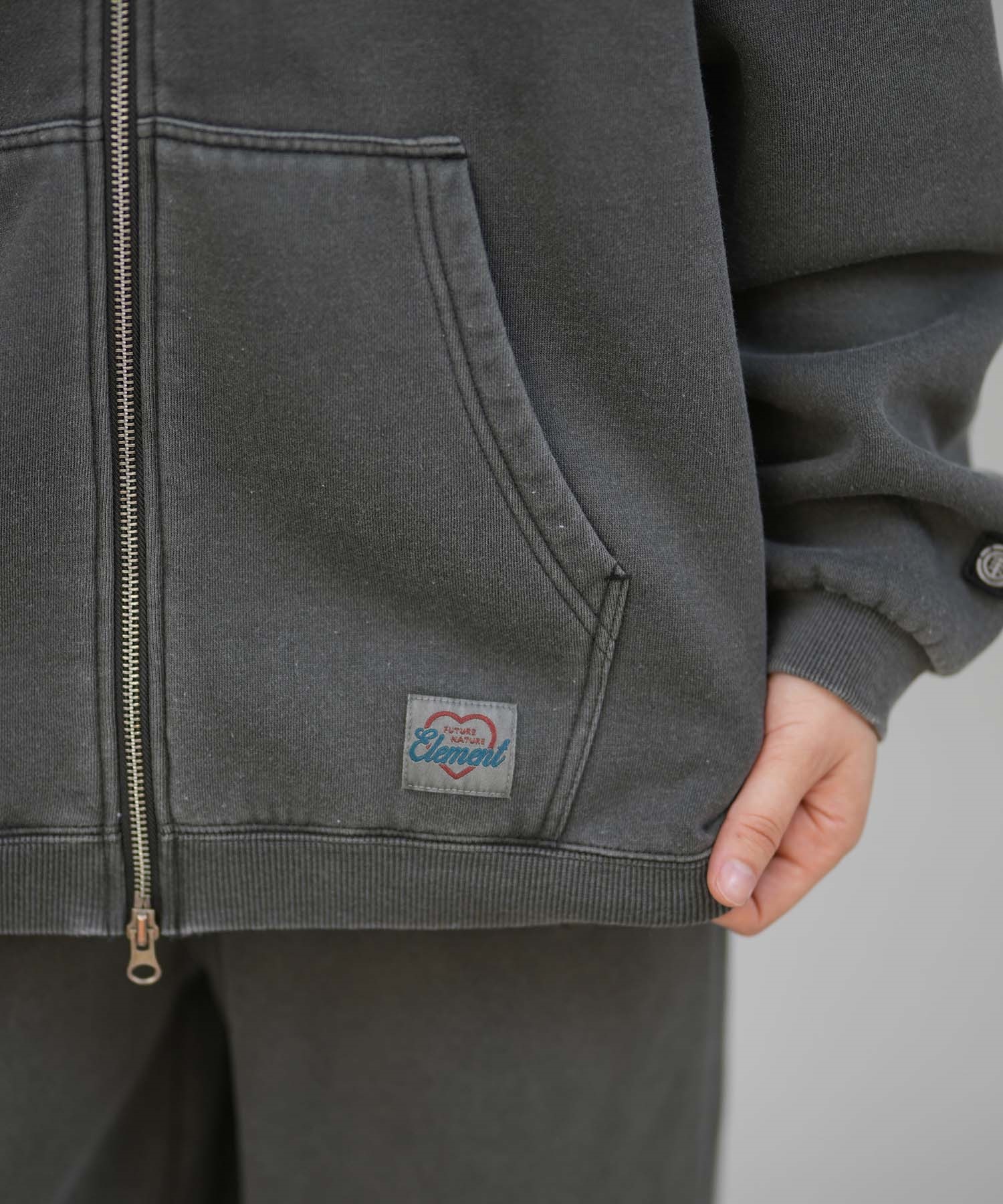 ELEMENT エレメント ジップアップ パーカー レディース バックプリント ESSENTIAL FULL ZIP W BF024-030(PNK-M)