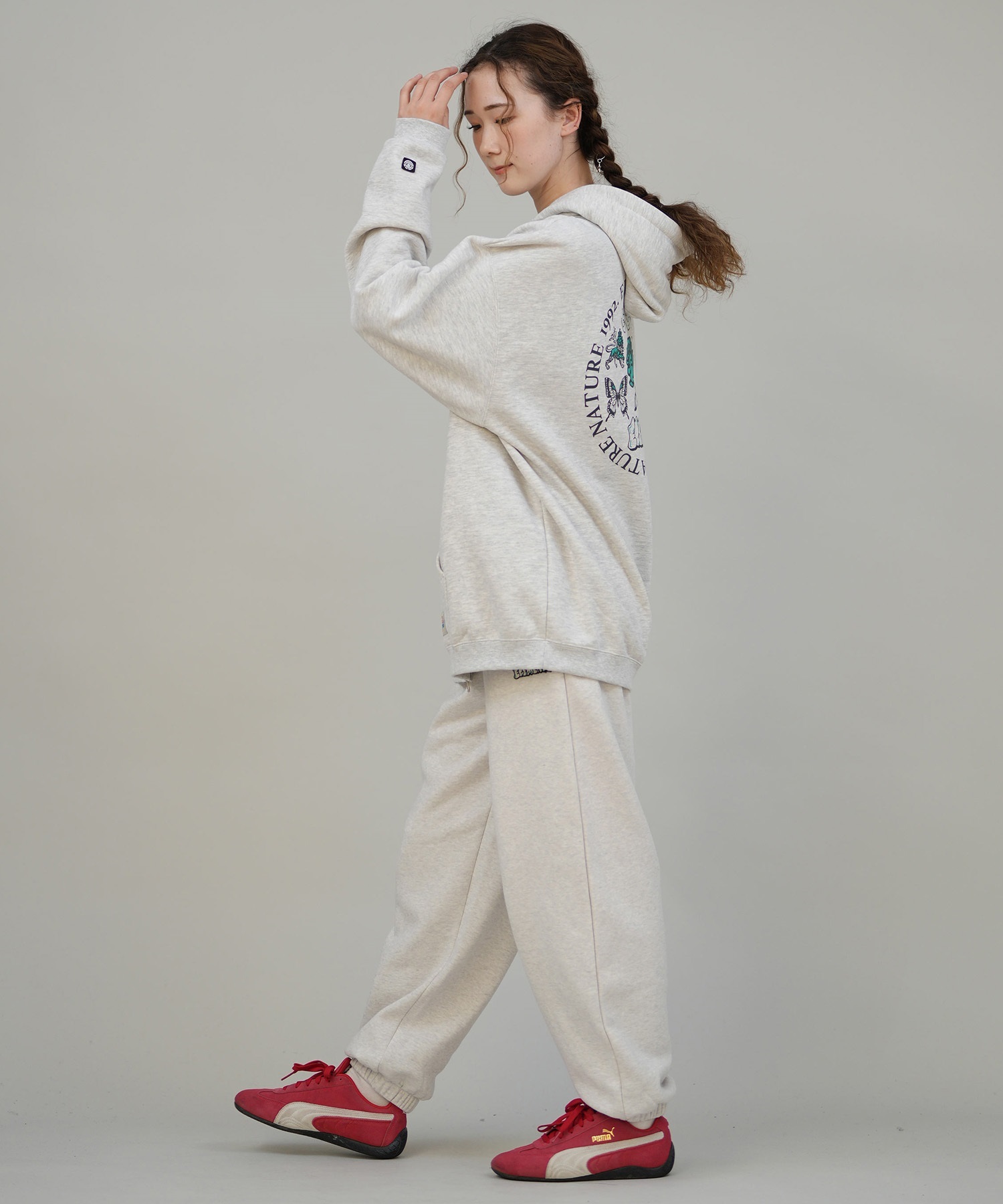 ELEMENT エレメント ジップアップ パーカー レディース バックプリント ESSENTIAL FULL ZIP W BF024-030(PNK-M)