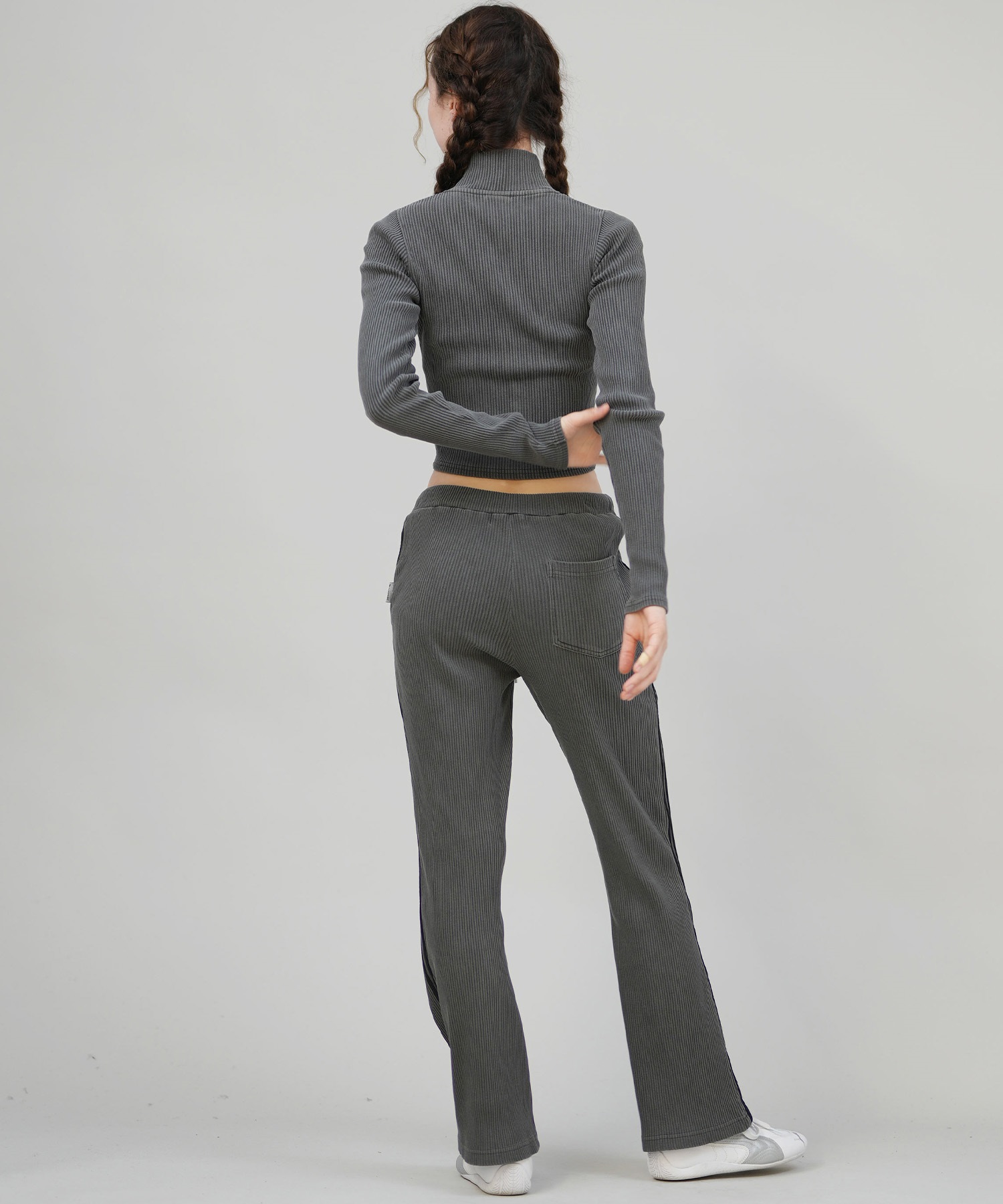 ELEMENT エレメント スウェット ジャケット レディース リブ ジップアップ TIGHT RIB FULL ZIP W BF024-031(FBK-M)