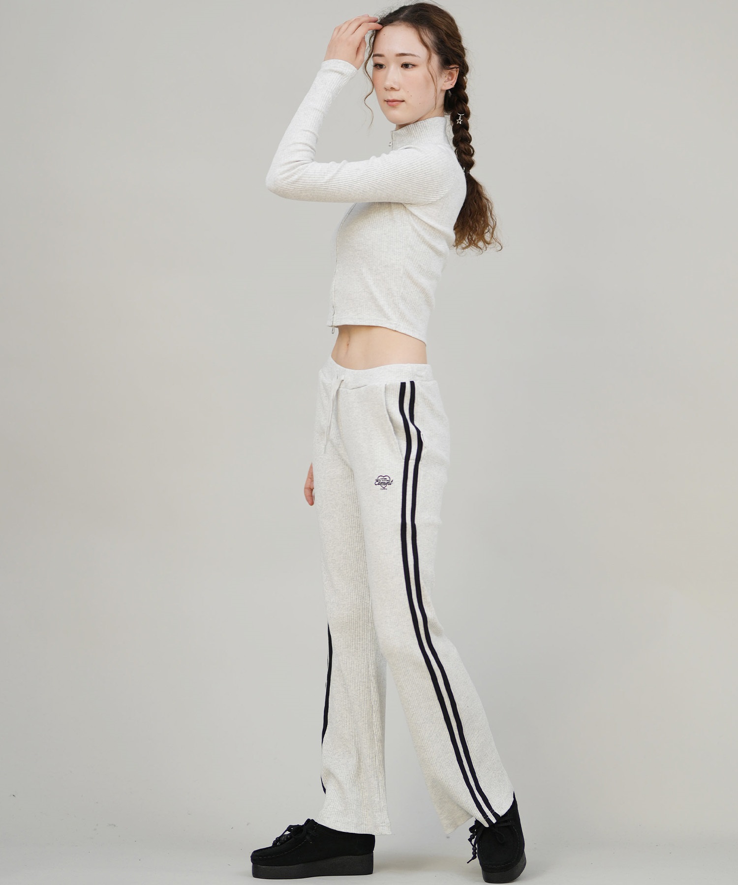 ELEMENT エレメント スウェット ジャケット レディース リブ ジップアップ TIGHT RIB FULL ZIP W BF024-031(FBK-M)