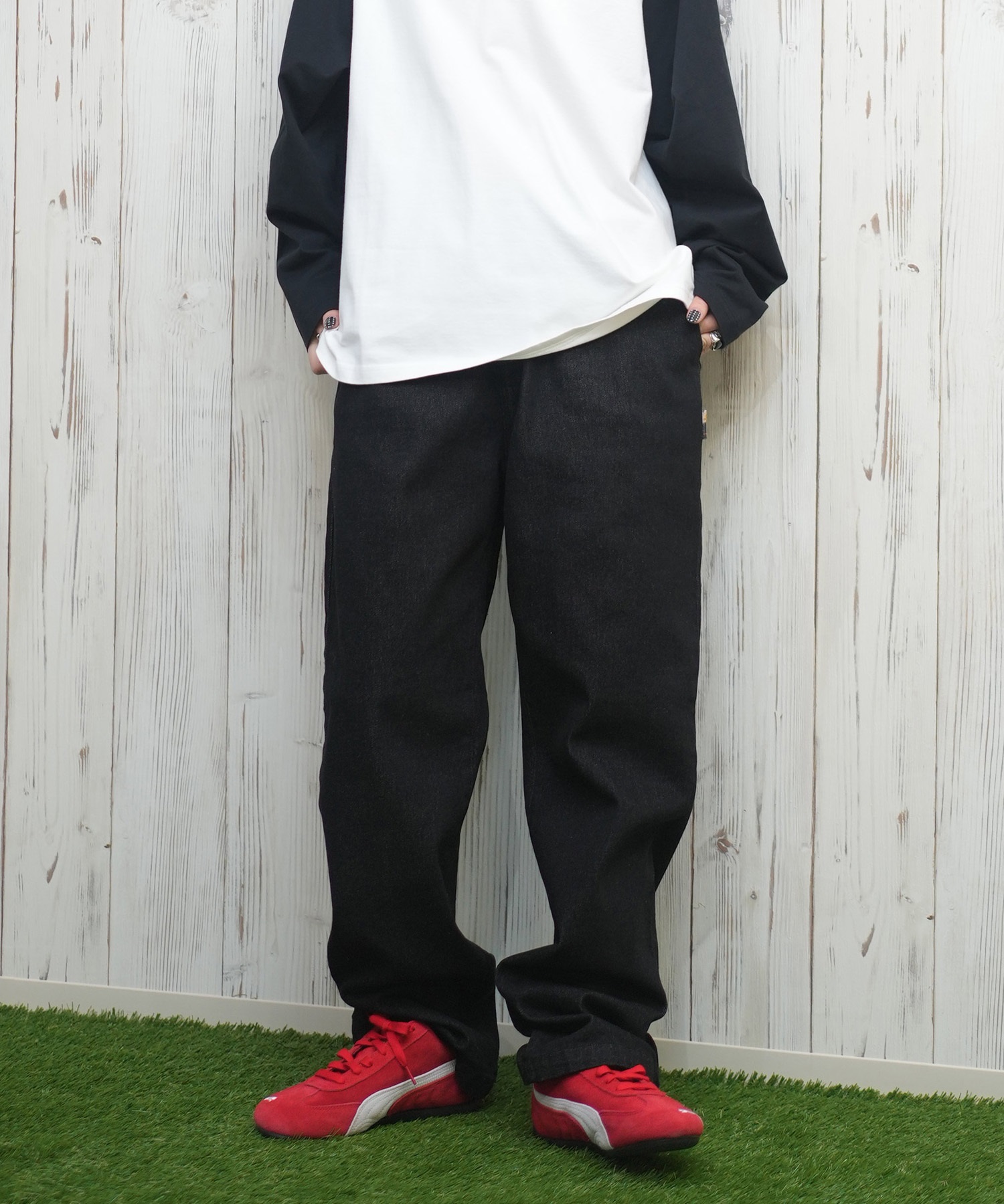 ELEMENT エレメント レディース ロングパンツ ワイドデニムパンツ ユニ