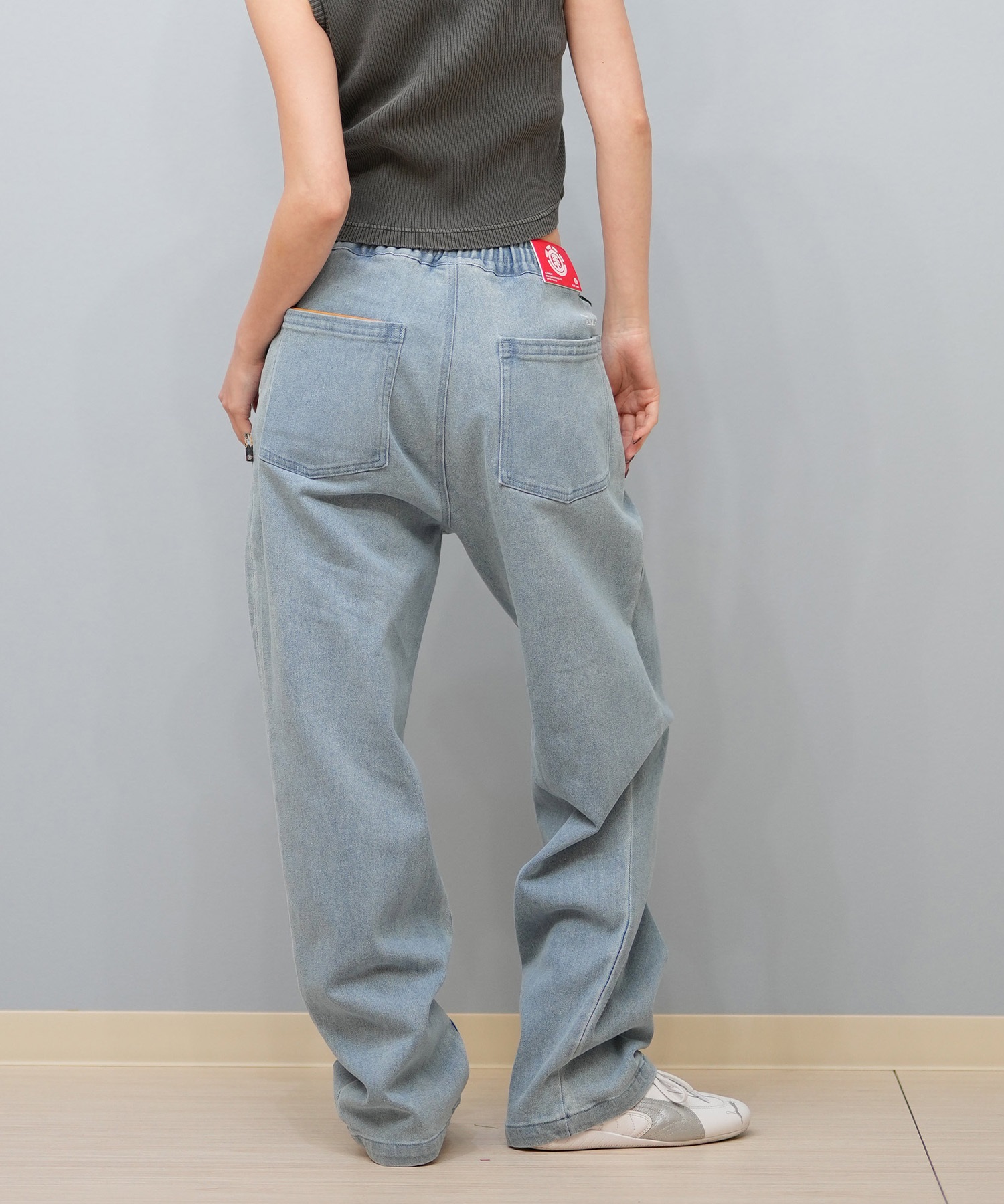 ELEMENT エレメント レディース ロングパンツ ワイドデニムパンツ ユニ