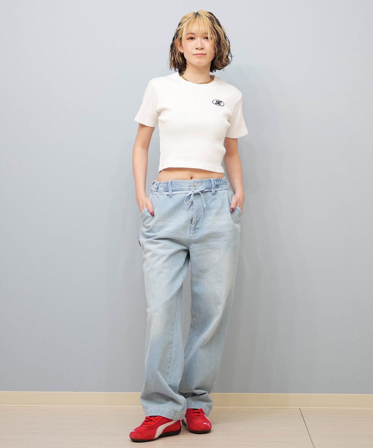 ELEMENT エレメント レディース ロングパンツ ワイドデニムパンツ ユニセックス BF023-707(BFAD-F)