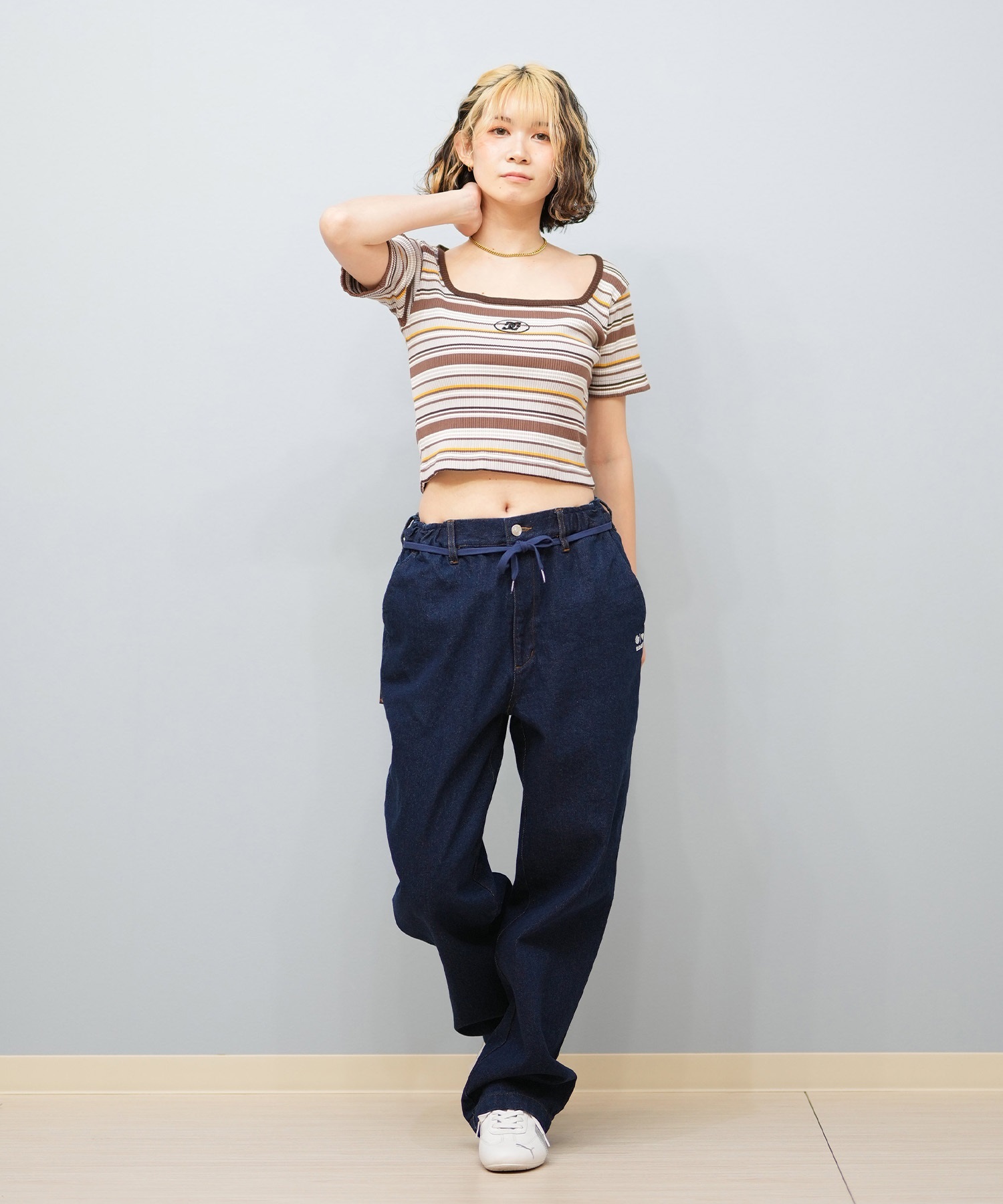 ELEMENT エレメント レディース ロングパンツ ワイドデニムパンツ ユニセックス BF023-707(BFAD-F)