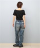 ELEMENT エレメント レディース ロングパンツ ワイドデニムパンツ ユニセックス BF023-707(BFAD-F)