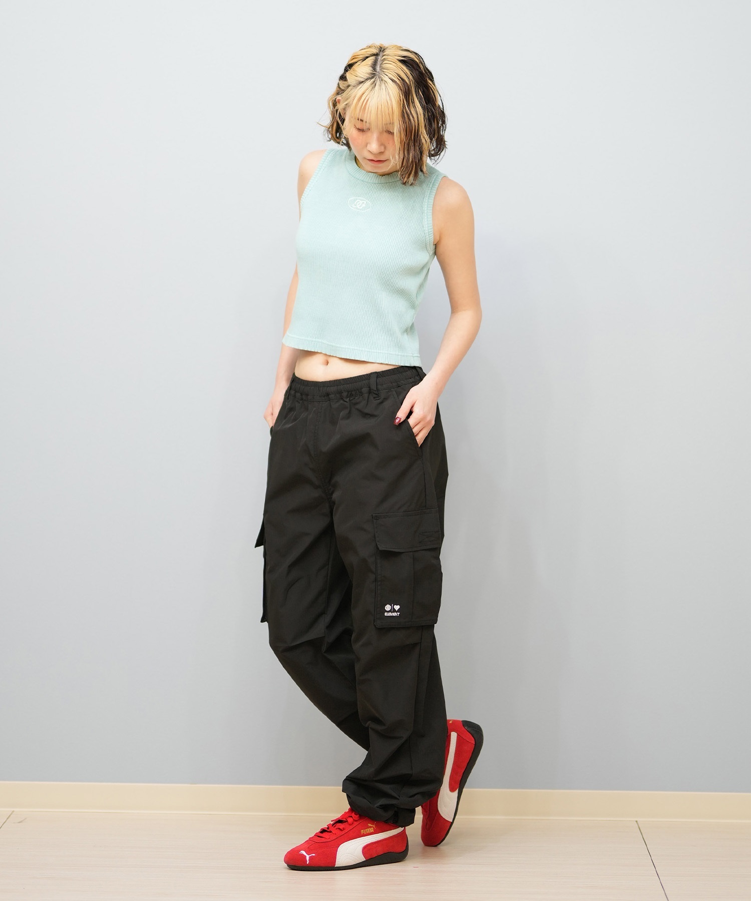 ELEMENT エレメント レディース ロングパンツ カーゴパンツ BF023-716