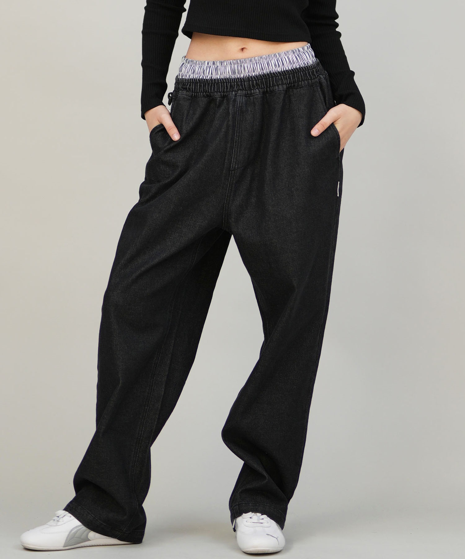 ELEMENT エレメント ロングパンツ レディース デニムパンツ レイヤード