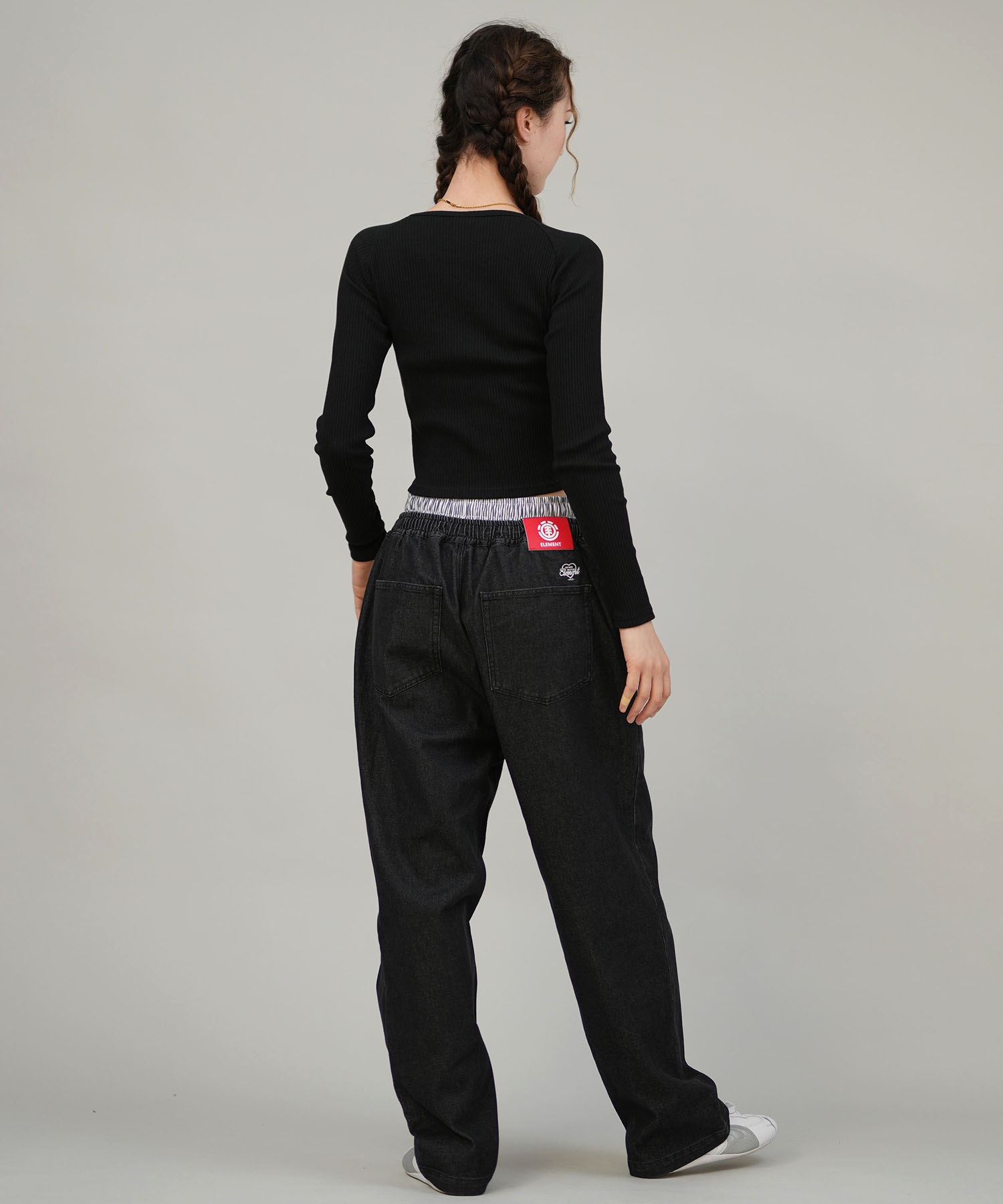 ELEMENT エレメント ロングパンツ レディース デニムパンツ レイヤード