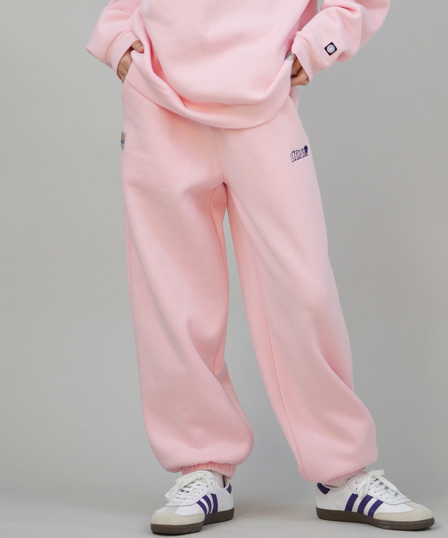 ELEMENT エレメント ロングパンツ レディース スウェットパンツ SHOD PANTS BALLOON SWEAT BF024-730(PNK-M)