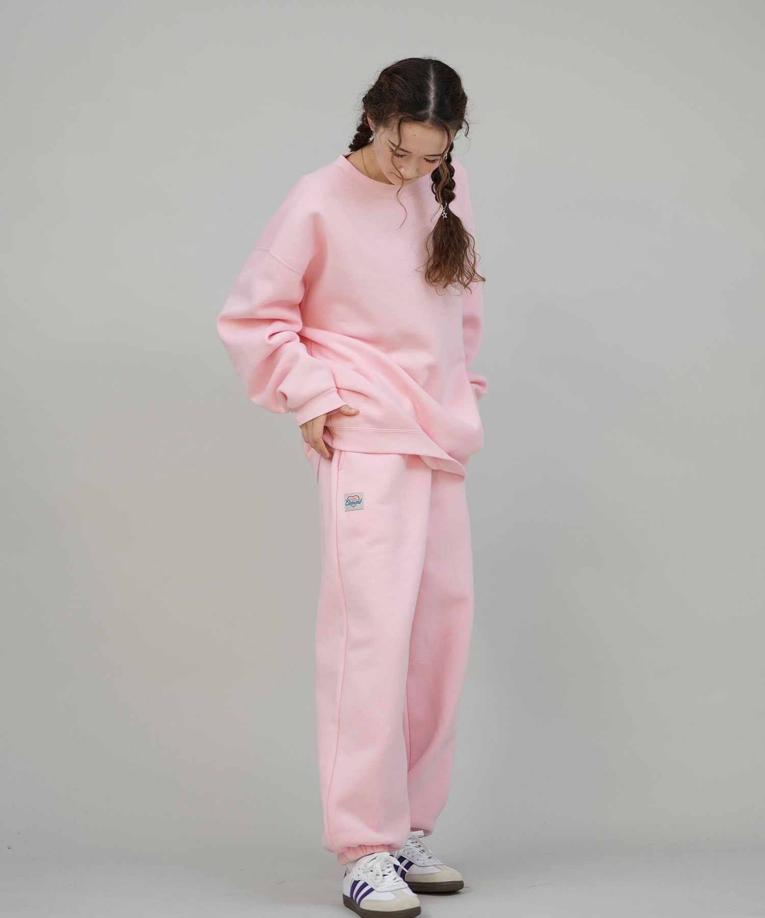ELEMENT エレメント ロングパンツ レディース スウェットパンツ SHOD PANTS BALLOON SWEAT BF024-730(PNK-M)