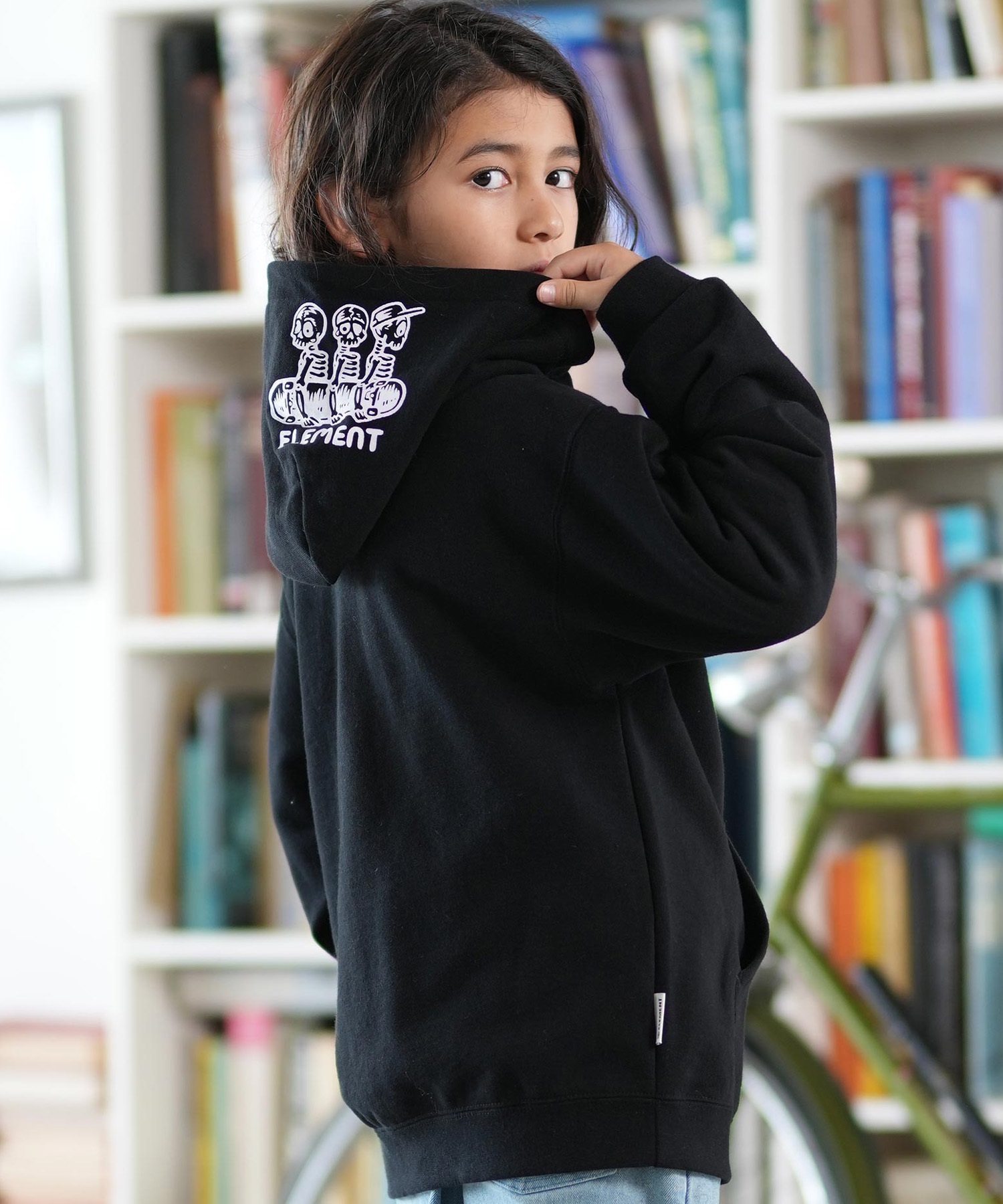 ELEMENT エレメント ジップアップ パーカー キッズ ジュニア 子供 裏毛